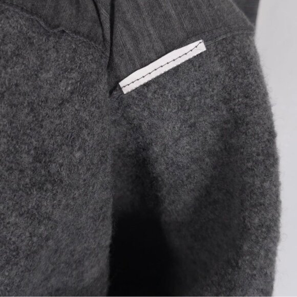 SPORTMAX‎ Teismo Dress Double Layer WOOL Knit Midi Turtleneck No Size Tag LARGE - Picture 14 of 16